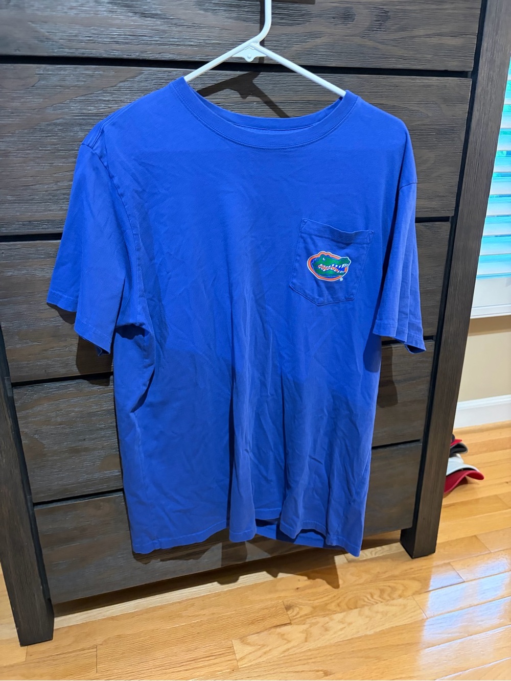 Southern Tide Royal Blue Short Sleeve Pocket Tee with Embroidered Gator